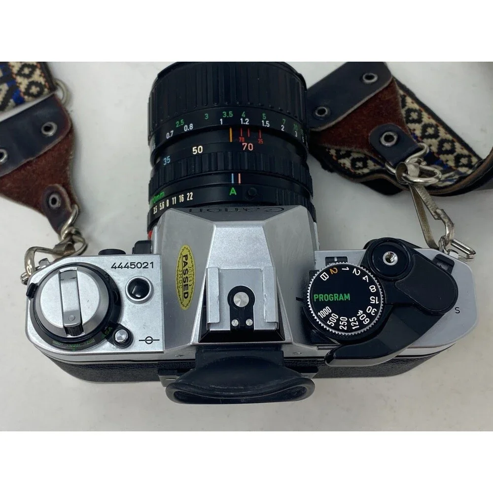 Canon AE-1 35mm Film SLR Camera Kit Lenses‎ Zoom Macro Flash 50mm 28-80 80-200